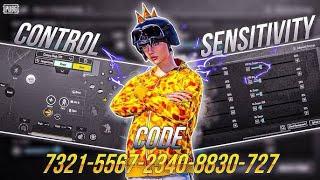 New Update 3.3 Best Sensitivity Code + Control Settings Pubg Mobile/Bgmi Sensitivity 2024