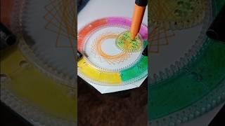 Sun Shaped Spirograph #spirograph #shorts