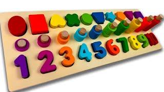 Best Learning Numbers, Shapes & Counting 1 - 10! Preschool Toddler Learning Toy Video