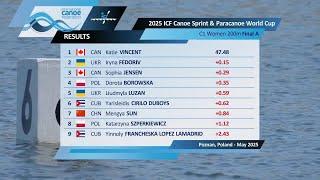 C1 Women 200m - Final A / 2025 ICF Canoe-Kayak Sprint World Cup Poznan