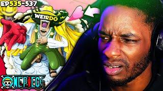 Hands DOWN The WEIRDEST One Piece Villain EVER... YUCK!  | OP EP's 535-537 Raw REACTION!