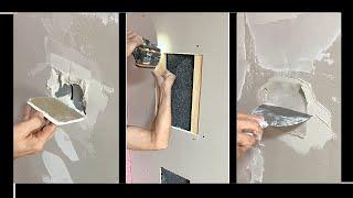  How to Repair Holes in Drywall Panels: Tips and Ideas    Plasterboard Repair