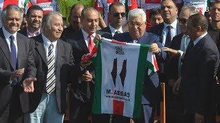 Presidente de Palestina en visita histórica a Palestino