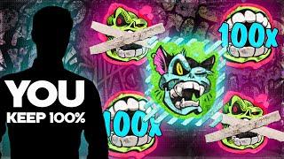 VIEWER KEEPS 100% Of CHAOS CREW 2 SUPER FEATURE SPINS!!