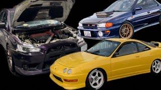 LSV Integra Vs Subi STI GC8 Vs Evo X. read below