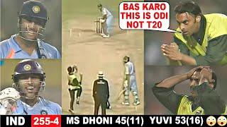 DHONI & YUVRAJ SINGH Fastest Century VS PAK | INDIA VS PAKISTAN 4th odi 2007 |Most SHOCKING Batting