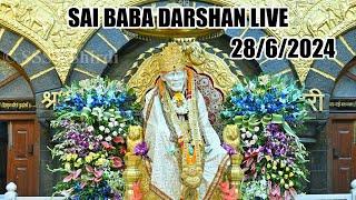 Live Shirdi Sai Baba Temple : 28 JUN 2024 ToDay Shirdi Live