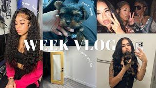 WEEK VLOG| New puppy | Nights out in ATL | Moving to a new salon suite!! & so much moree