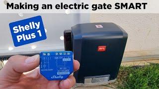 Shelly Plus 1: How to make your electric gate SMART, via WIFI control!
