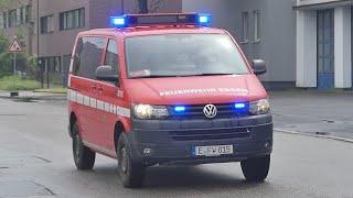 [EX-FELDJÄGER + GRUẞ] 1-MTF-1 der Berufsfeuerwehr Essen (Ruhr) auf Einsatzfahrt zum Großeinsatz