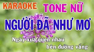 Người Đã Như Mơ Karaoke Tone Nữ Nhạc Sống - Phối Mới Dễ Hát - Nhật Nguyễn