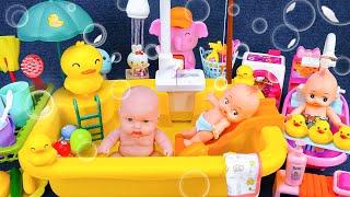 30 Minutes Satisfying with Unboxing Cute Doll Bathtub Toys，Baby Laundry Playset ASMR | Review Toys