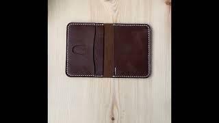 3 handmade leather cardholders