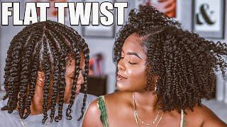 Recreating My Most Popular Flat Twist Tutorial! + My Detangling Routine!