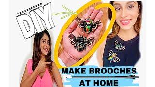 Make BROOCHES at home| EASY | DIY.  #diy #art #fashion #handmade