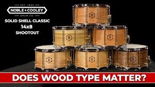 Noble & Cooley Solid Snare Drums - Six 14x8 Wood Shells Compared