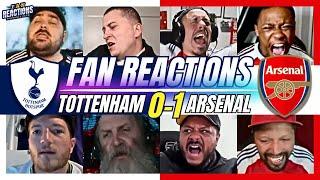 ARSENAL & SPURS FANS REACTION TO TOTTENHAM 0-1 ARSENAL | 24/25 PREMIER LEAGUE