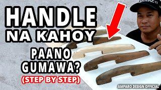 Paano gumawa ng Handle na Kahoy ng Rodela | How to make Wooden Handle for Plastering Trowel