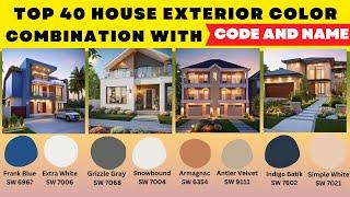 Top 40 Sherwin William Exterior Paint Colors 2025|Exterior House Painting Color Ideas