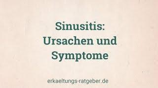 Ursachen und Symptome von Sinusitis