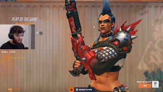 POTG! 34 ELIMS! 17.5K DMG! DAFRAN JUNKER QUEEN OVERWATCH 2 GAMEPLAY SEASON 9