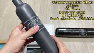 botol carbon 500 dan 480 cc Tabung composite produksi juni 2024 stock terbatas