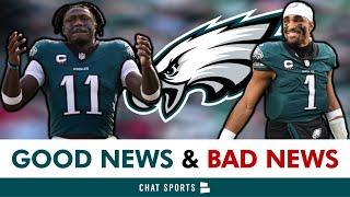 Eagles Fans Get GOOD News & BAD News After Win vs Panthers | AJ Brown Is NOT HAPPY With Jalen Hurts?