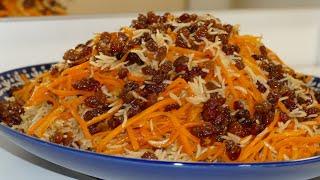 „Qabuli Palau“ Afghan rice dish قابلی پلو افغانی