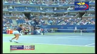 [HL] Ana Ivanovic v. Julie Coin 2008 US Open [R2]