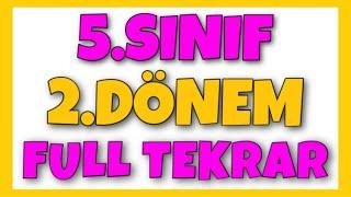 5. Sınıf Matematik 2. Dönem Full Tekrar | Konu Anlatımı Özet Genel Tekrarı