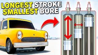 Building & Testing an Engine With LONGEST Stroke & SMALLEST Bore (Automation | BeamNG)