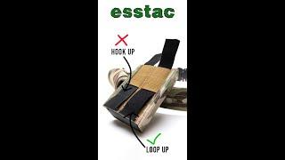 How to Mount an Esstac Pouch with One Wrap Velcro YouTube #shorts
