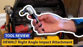 DeWalt 90° Impact Attachment TOOL REVIEW