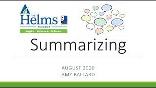 Summarizing | GED, HiSET, and TASC Prep | Language Arts