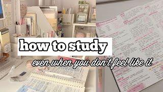 How to stay motivated to study ︎