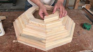 The Best Scrap Wood Processing Project 2023 - Wooden Plan to Plant Flower Pots Turtle