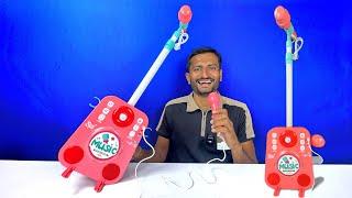 Music Play Set with Two Microphones Unboxing and Testing - JMV TOYS