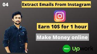 How to Extract /scrape Email Addresses from Instagram2020| Data entry upwork practical project5 2019