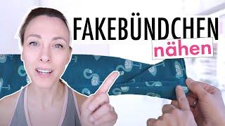 Fakebündchen / faules Bündchen nähen - mit Anna von einfach nähen