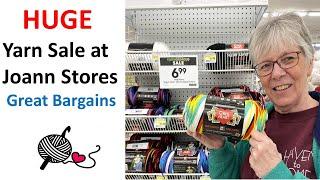 HUGE YARN SALE at Joann Fabric and Craft Stores - Great Bargains