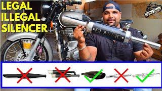 LEGAL & ILLEGAL Silencer Details || Rs.10,000 to 25,000 Tak ka CHALLAN