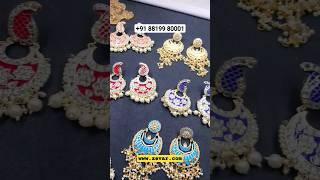 New luxury kundan meena Earrings  #kundanmeenakariearring #shortvideo #earrings www.zevar.com visit