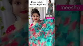 Meesho party wear viral dress || #festival Anarkali dress️ #meesho #fashion #unboxing #shorts