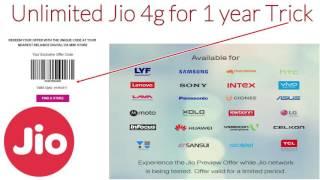 1 Year Unlimited Internet on Jio 4g Trick | Free Data Unlimited