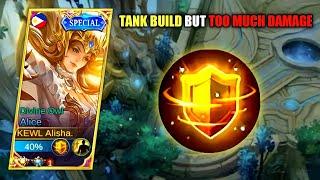 GOODBYE DAMAGE ALICE!!!WELCOME NEW HARDROCK TANK ALICE!? ENEMY SHOCKED (MUST TRY)-MLBB