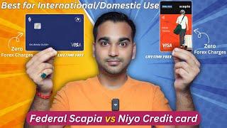 Federal Scapia vs Niyo Global Credit Card Comparison - Best for International Use