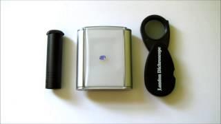 How to use the DICHROSCOPE to test gemstones for pleochroism