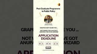 Applications Closing Soon | Post Graduate Programme in Public Policy