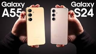 Galaxy S24 FE vs Galaxy A55 5G - Which Samsung is worth the Money!