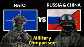 NATO vs Russia & China Military Power Comparison 2024 | Russia and China vs NATO